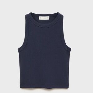 Mango knitted cropped top size 7-8Y